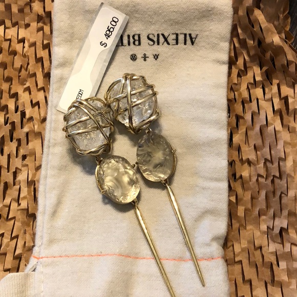 Alexis Bittar Cage Clip On earrings - Picture 3 of 5